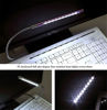 Picture of Jixik USB LED Night Lights Flexible 5V Laptop Keyboard Reading 10LEDs Lighting USB LED Desk Book Lamp(Gold)