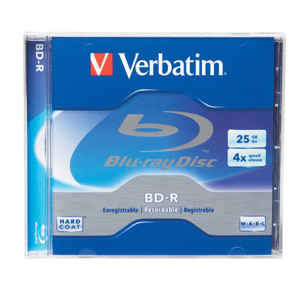 Picture of Verbatim 96434 25 GB 4x Blu-ray Single-Layer Recordable Disc BD-R, 1-Disc Jewel Case (Discontinued by Manufacturer)