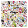 Picture of 100Pcs Kawaii Stickers, Anime Stickers, Helllokittty Stickers MyMelody&Kuromi Cute Stickers Pack Kids Waterproof Sticker Aesthetic Vinyl Stickers, Skateboard Stickers for Teens Girls Kids