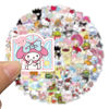 Picture of 100Pcs Kawaii Stickers, Anime Stickers, Helllokittty Stickers MyMelody&Kuromi Cute Stickers Pack Kids Waterproof Sticker Aesthetic Vinyl Stickers, Skateboard Stickers for Teens Girls Kids