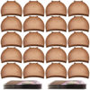 Picture of Wig Caps, MORGLES 20pcs Brown Wig Caps Stocking Caps For Wigs Stretchy Nylon Wig Caps For Women Men-Brown