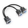 Picture of UKYEE VGA Splitter Cable Dual VGA Monitor Y Cable 1 Male to 2 Female Adapter Converter Video Cable for Screen Duplication - Does NOT Show Separate Displays (No Screen Extension)