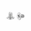 Picture of uxcell M2x3mm Phillips Screw Fastener Silver Tone 3.8mm Dia Screw Head for Laptop PC TV Fan Switch 50pcs