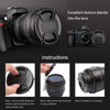 Picture of 72mm Camera Lens Cap Draduo Camera Lens Cover Snap-On Center Pinch Compatible with Nikon Canon Sony Camera