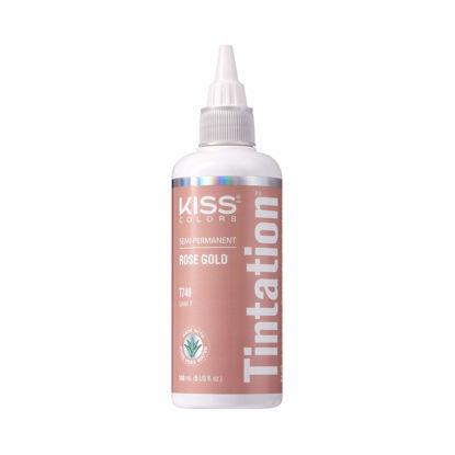 Picture of Kiss Tintation Semi-Permanent Hair Color Treatment 148 mL (5 US fl.oz) (Rose Gold)