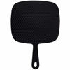 Picture of ForPro Extra Large Hand Mirror with Handle, 9” W x 12” L, Multi-Purpose Handheld Mirror with Distortion-Free Reflection, Black