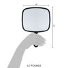 Picture of ForPro Extra Large Hand Mirror with Handle, 9” W x 12” L, Multi-Purpose Handheld Mirror with Distortion-Free Reflection, Black