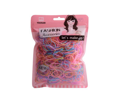 Youxuan Kids Elastics No Damage Colored Hair Bands Fashion Girls Hair Ties  1000 Count Small Size 