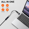 Picture of APEXSUN USB C Extension Cable(0.4Ft), Short USB-C Male to Female Flexible Cable Support Thunderbolt 4/3,USB4, PD 240W,8K/4K Video,40Gbps Date Transfer for External SSD, EGPU, Docking,MacBook,Phone