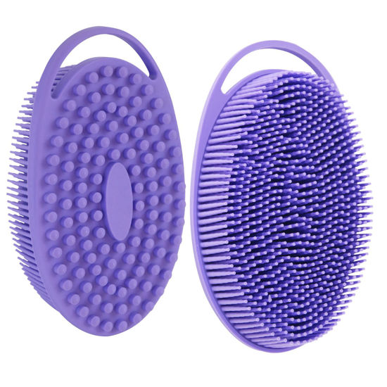 Picture of Silicone Body Scrubber, Silicone Loofah, Body Wash Scrubber, Body Scrub Brush, Body Scrubbers for Use in Shower