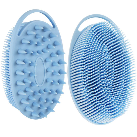 Picture of Silicone Body Scrubber, Silicone Loofah, Body Wash Scrubber, Body Scrub Brush, Body Scrubbers for Use in Shower, Silicone Loofah Body Scrubber