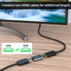 Picture of HDMI Coupler Female to Female 3 Pack，IIABC 3D 4K@60Hz HDMI Adapter Aluminum Alloy Extension Cable Connector for HDTV, Roku Stick, Computer, PC, Monitor, Laptop, Projector, DVD Player, PS 5/4/3