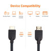 Picture of Amazon Basics HDMI Cable, 18Gbps High-Speed, 4K@60Hz, 2160p, Nylon-Braided Cord, Ethernet Ready, 3 Foot, Nylon