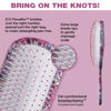 Picture of The Knot Dr. for Conair Hair Brush, Wet and Dry Detangler, Removes Knots and Tangles, For All Hair Types, Pink/Purple Floral