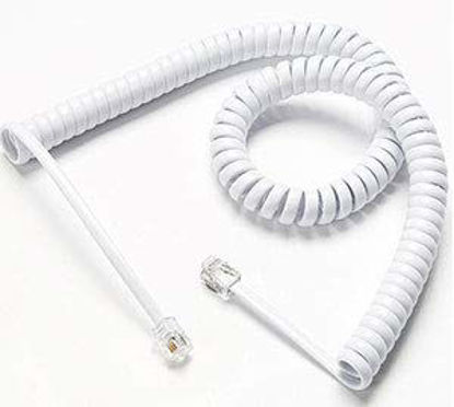 Picture of Telephone Cord, Phone Cord,Handset Cord, White, 1 Pack, Universally Compatible