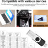 Picture of 64GB USB Flash Drive, Metal Spinning USB 2.0 Drive, High-Speed Data Transfer, Compatible with PC/Laptop/Mac