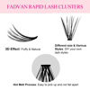 Picture of DIY Eyelash Extension 20 Roots 30 Roots Lash clusters 0.07 C Curl 12mm 3D Effect Melt Flare Lashes Natural Long Mink Individual Lashes Reusable False Lashes Extension By FADVAN (30 Roots-0.07-C,12mm)