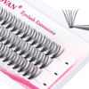 Picture of Lash Clusters 20 Roots 30 Roots Grafting Eyelash Clusters 0.07 D Curl 14mm Individual Lashes Melt Flare DIY eyelash extension Soft Lash Clusters Extensions (20 Roots-0.07-D,8-16mm Mixed Tray)