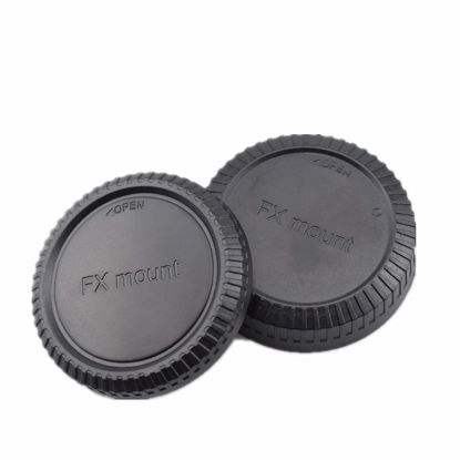 Picture of Camera Body and Rear Lens caps Compatible with FX Camera X Mount X-pro1 X-E1 Body and Lenses (FX Camera Body)