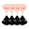 Picture of 8Pcs of Triangular Powder Puff Makeup Sponges, Made of Super-soft Velvet, Designed for Contouring, Eye, and Corner, Beauty Blender Foundation Mixing Container.