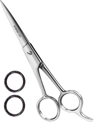 Picture of Utopia Care Hair Cutting and Hairdressing Scissors 4.5 Inch, Premium Stainless Steel shears with smooth Razor & Sharp Edge Blades, for Salons, Professional Barbers, Men & Women, Kids, Adults, & Pets.