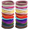 Picture of 100PCS Hair Elastics Hair Ties, 4MM Colorful Ponytail Holders Hair Bands, 2 Inch in Diameter Elastic Band for Medium to Thick Hair, Curly Hair, Women or Men, 20 Colors (4MM Multicolor ）