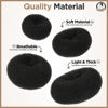 Picture of Teenitor Hair Donut, Hair Bun Maker, Black（Extra-large, Large, Medium and Small）