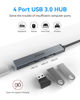 Picture of INTPW USB Hub, 4 Ports USB 2.0/3.0 HUb Multi USB Port Expander Dongle USB Extension Multiport Adapter Portable Data USB Splitter for Laptop, PC, Xbox, Flash Drive, Printer, Camera, Keyborad, Mouse