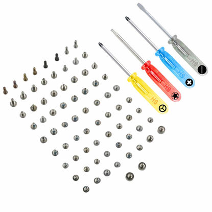 Picture of MMOBIEL Complete Screw Set Replacement Compatible with iPhone 6S Plus (White/Black/Gold/Rosegold) incl. 3 x Screwdrivers