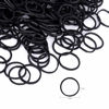 Picture of HOYOLS 1/2 Inch Small Black Rubber Bands for Hair Ties Elastics Mini Toddler Braids Ponytail Holders for Baby Girls Infants Kids Thick Hair Black Rubberbands No Damage for Crafts Office 1000pcs (S)