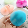 Picture of Soft Silicone Facial Cleansing Brush Manual Face Scrubber Exfoliating Massage Scrub Acne Blackheads Remove Handheld Pads for Sensitive, Delicate, Dry Skin (Pack of 3)