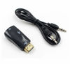 Picture of HDMI to VGA Converter, 1080P 60Hz HDMI Male VGA Female Adapter with 3.5mm Audio Port for Computer PC Laptop Monitor Projector HDTV Digital Camera TV Box