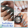 Picture of BORN PRETTY Chrome Powder,Metallic Mirror Pearl Holographic Pigment Powder Manicure Nail Art Decoration Sets