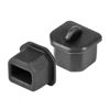 Picture of pouilzx Pack of 20 Silicone USB Cap Port Cover Anti Dust Protector 8mmx7.3mm for USB-B Black