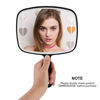 Picture of Nothers Large Wall Mount Hand Mirror with Handle, for Vanity Makeup Home Salon Travel Use (Square Black 10.3inx7.3in)