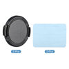 Picture of PATIKIL Camera Lens Cap, 2 Pack Sides Pinch Front Lens Cover with Microfiber Cleaning Cloth for 46mm Thread Universal DSLR Lenses