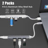 Picture of 2pcs USB C Hub USB Hub 3.0,4-Port USB C to USB Adapter USB to USB C Adapter,Ultra-Slim USB C Adapter USB Splitter,USB C Dock USB Extender for Laptop,iMac Pro,MacBook Air,Mac,USB to USB C,USB C to USB