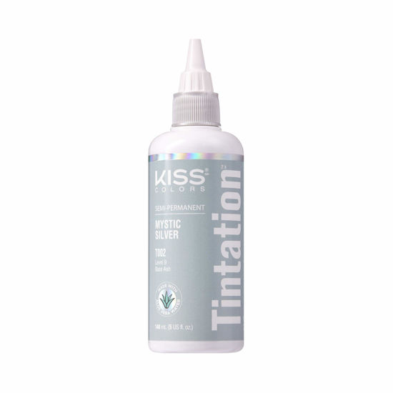 Picture of Kiss Tintation Semi-Permanent Hair Color Treatment 148 mL (5 US fl.oz) (Mystic Silver)