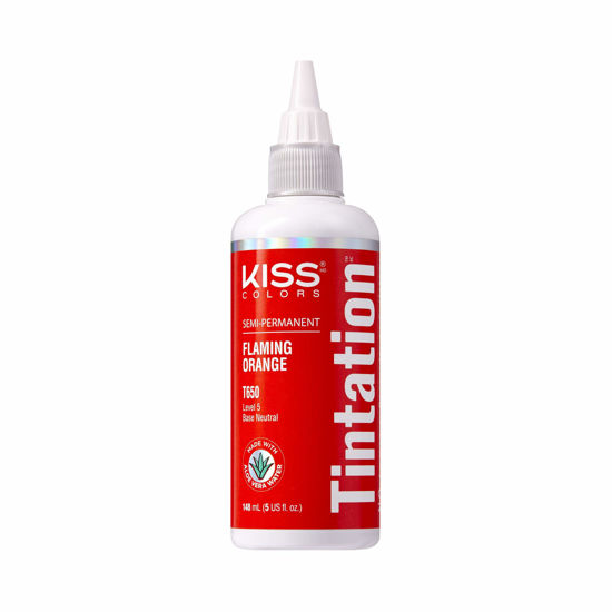 Picture of Kiss Tintation Semi-Permanent Hair Color Treatment 148 mL (5 US fl.oz) (Flaming Orange)