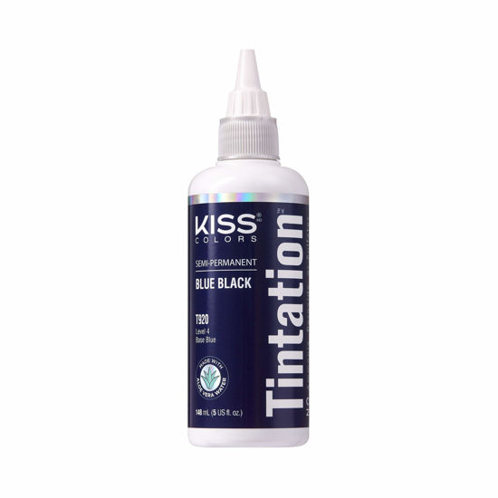 Picture of Kiss Tintation Semi-Permanent Hair Color Treatment 148 mL (5 US fl.oz) (Blue Black)