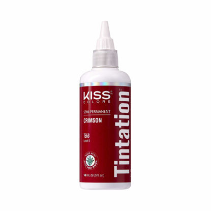 Picture of Kiss Tintation Semi-Permanent Hair Color Treatment 148 mL (5 US fl.oz) (Crimson)