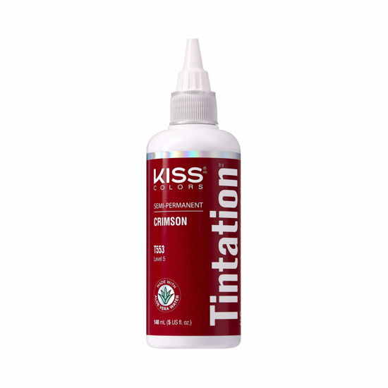 Picture of Kiss Tintation Semi-Permanent Hair Color Treatment 148 mL (5 US fl.oz) (Crimson)