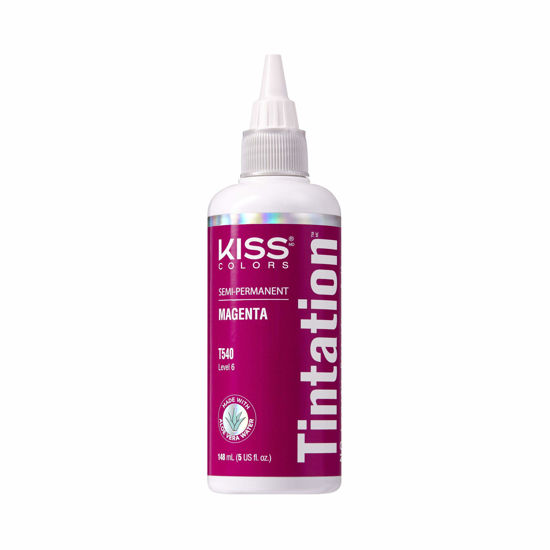 Picture of Kiss Tintation Semi-Permanent Hair Color Treatment 148 mL (5 US fl.oz) (Magenta)