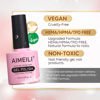 Picture of AIMEILI Soak Off U V LED Milky Pink Gel Nail Polish - Gardenia Jasminoides Ellis (118) 10ml