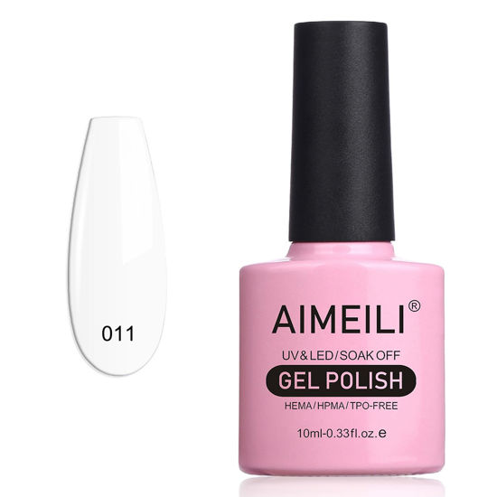 GetUSCart- AIMEILI Soak Off U V LED White Gel Nail Polish - Studio White  Arctic White (011) 10ml