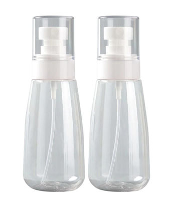 Picture of TOSERSPBE Empty Fine Mist Spray Bottle Travel Refillable Perfume Container Small Cosmetic Plastic Bottle for Face Hair Makeup (2 Pack)