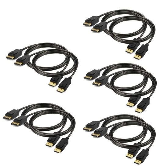 Picture of UKYEE DisplayPort to Displayport Cable 6 feet 10-Pack, Display Port(DP) to DP Cord 6ft [1440P@144Hz,V1.2 ]