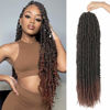 Picture of Passion Twist Crochet Hair 30 Inch 8 Packs Crochet Hair Passion Twist Hair, Pretwisted Long Passion Twist Crochet Braids Passion Twists Bohemian Crochet Hair T30