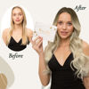 Picture of Transform Your Look Effortlessly with Gorgeous Ombre Balayage Human Hair Extensions - Featuring Sunny Fish Line Invisible Wire Hair Extensions 80g 12inches