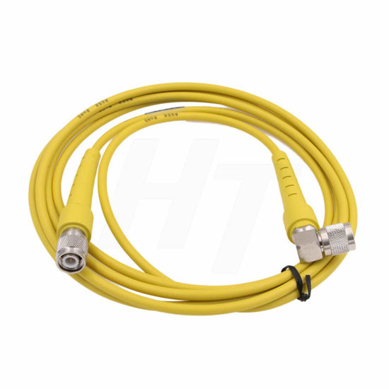 Picture of HangTon Yellow GPS Antenna Cable TNC Connector Right Angle RG58 for Trimble Topcon Sokkia Leica Receiver Base Station to GPS Antenna (7)